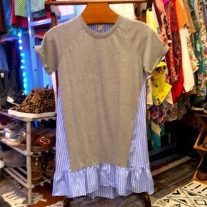 Pinstriped Free Assembly t-shirt dress - sz Large